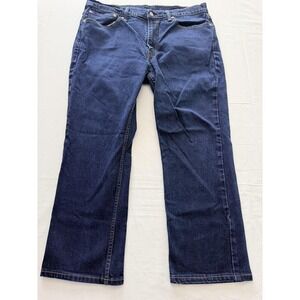 Levi's 514 Jeans Mens 38x30 Blue Dark Wash Regular Straight Denim Pants Casual